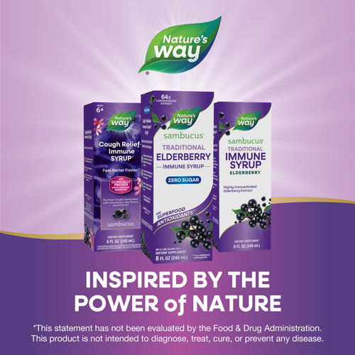 Nature's Way® | Sambucus Zero Sugar Traditional Elderberry Immune Syrup Sku:15331