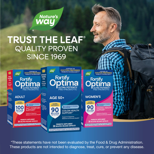 Nature's Way® | Fortify Optima Pre+Probiotic Age 50+ 90 Billion Sku:15785