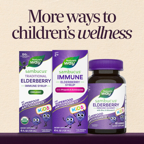 Nature's Way® | Sambucus Immune Elderberry Syrup for Kids* Sku:15359