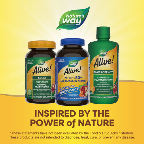 Nature's Way® | Alive! Men's 50+ Gummy Multivitamin Sku:15151