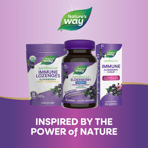Nature's Way® | Sambucus Elderberry Zero Sugar Immune Gummy Sku:14616
