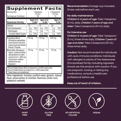 Nature's Way® | Sambucus Immune Elderberry Syrup for Kids Sku:6973