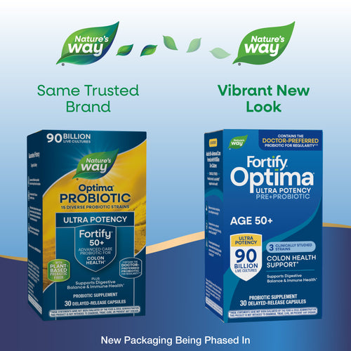 Nature's Way® | Fortify Optima Pre+Probiotic Age 50+ 90 Billion Sku:15785