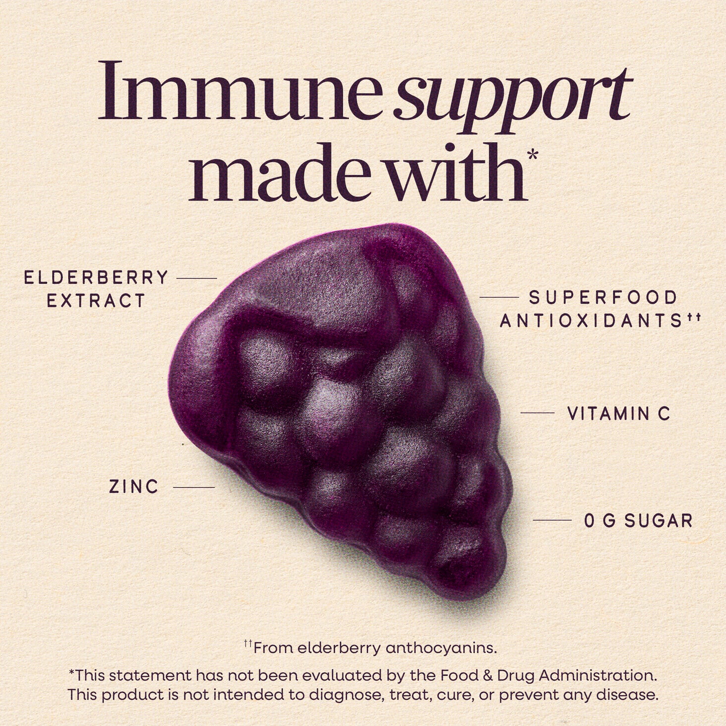 <{%MAIN1_15027%}>Nature's Way® | Sambucus Elderberry Zero Sugar Immune Gummies for Kids