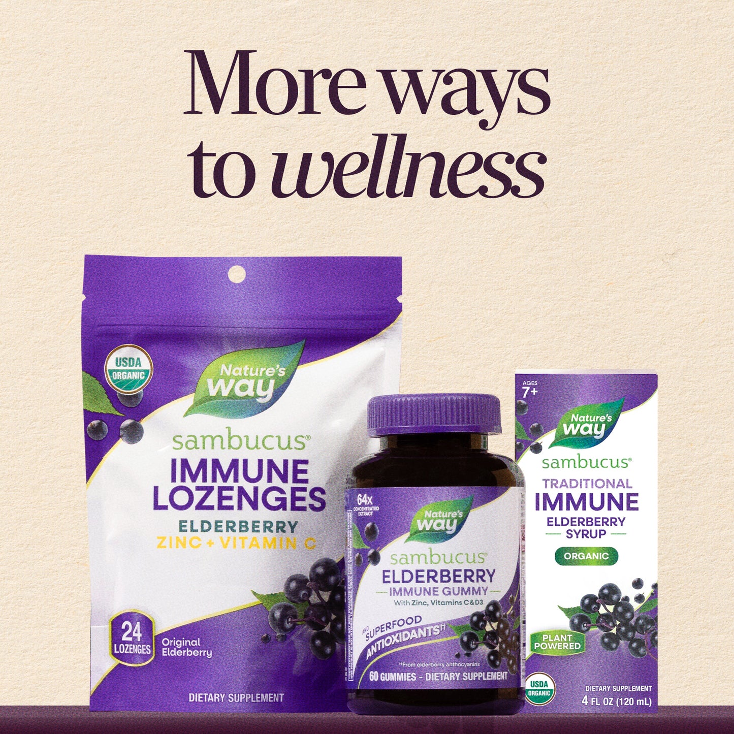 <{%MAIN6_14001%}>Nature's Way® | Sambucus Elderberry Immune Lozenge