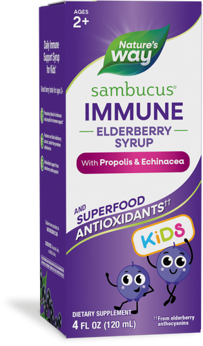 Nature's Way® | Sambucus Immune Elderberry Syrup for Kids, 4 fl oz (120 ml), Elderberry Sku:6973