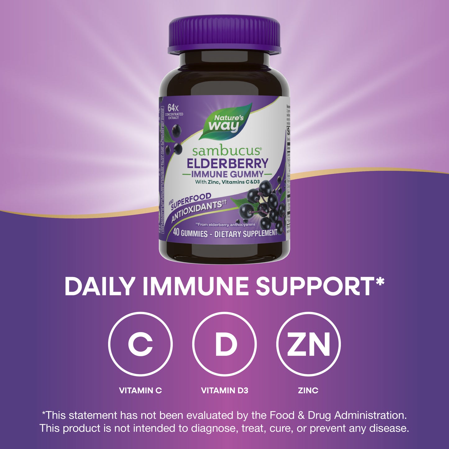 <{%MAIN3_12345%}>Nature's Way® | Sambucus Elderberry Immune Gummy