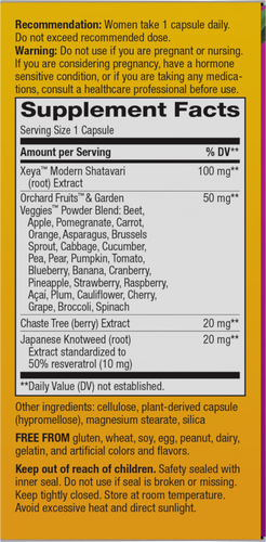 Nature's Way® | Alive Perimenopause - right side of pack Sku:15935