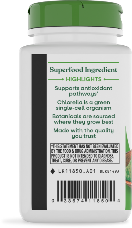 <{%360IMAGE2_11850%}>Nature's Way® | Chlorella - left side of pack
