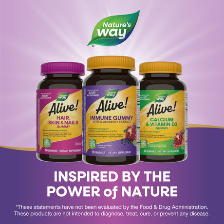 <{%MAIN5_10484%}>Nature's Way® | Alive! Immune Gummy With Elderberry Extract