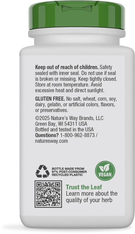 <{%360IMAGE3_14600%}>Nature's Way® | Licorice Root - back of pack