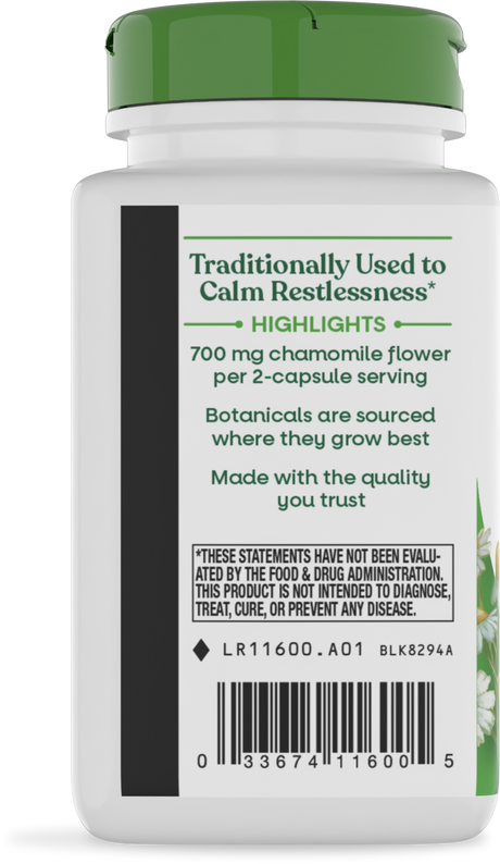 <{%360IMAGE2_11600%}>Nature's Way® | Chamomile Flowers - left side of pack