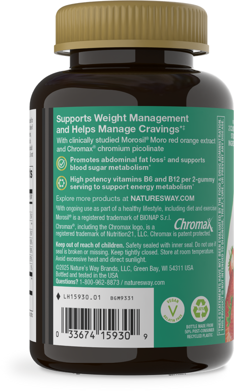<{%360IMAGE2_15930%}>Nature's Way® | Weight Manager Gummy - left side of pack