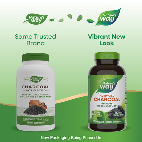 <{%MAIN1_11950%}>Nature's Way® | Activated Charcoal - package updates old to new