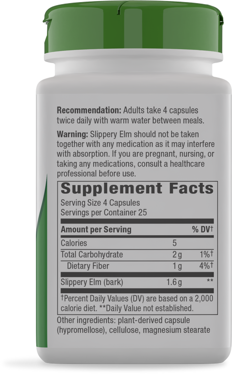 <{%360IMAGE1_17100%}>Nature's Way® | Slippery Elm Bark - right side of pack