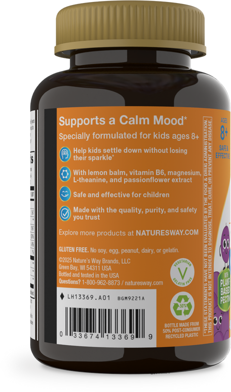<{%360IMAGE2_13369%}>Nature's Way® | Kids Cool & Calm Gummy - left side of pack