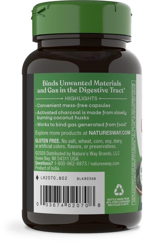 <{%360IMAGE5_2070%}>Nature's Way® | Activated Charcoal - left side of pack