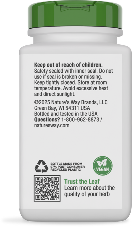 <{%360IMAGE3_16000%}>Nature's Way® | Red Clover Blossom / Herb - back of pack