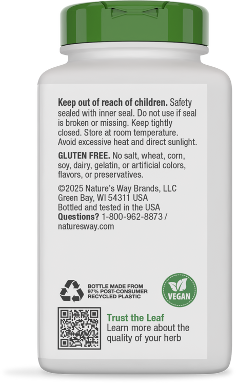 <{%360IMAGE11_11926%}>Nature's Way® | Ginger Root - back of pack