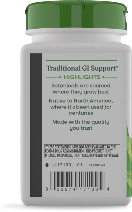 <{%360IMAGE2_17100%}>Nature's Way® | Slippery Elm Bark - left side of pack