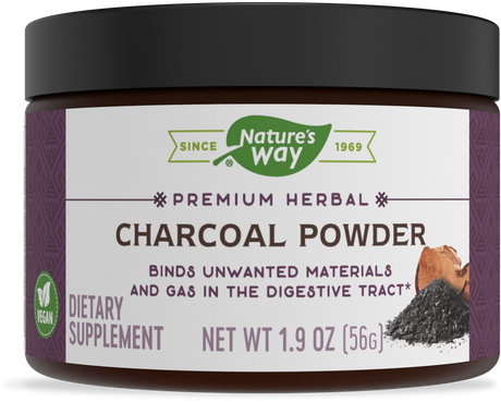 <{%PRIMARY_12113%}>Nature's Way® | Charcoal Powder-Last Chance1, 1.9 oz (56 g)