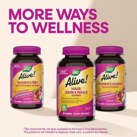 <{%MAIN5_11534%}>Nature's Way® | Alive! Hair, Skin & Nails Gummies