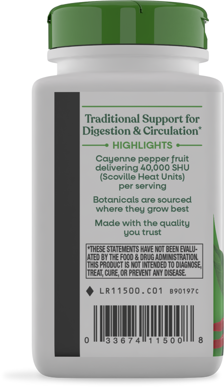 <{%360IMAGE2_11500%}>Nature's Way® | Cayenne Fruit - left side of pack