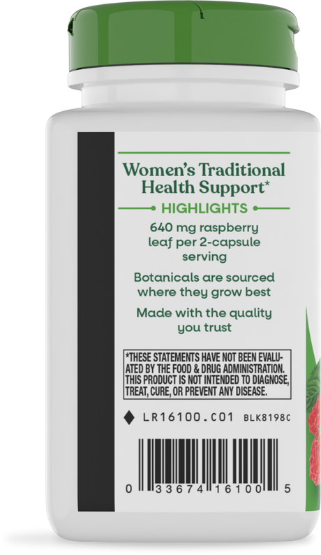 <{%360IMAGE2_16100%}>Nature's Way® | Raspberry Leaf - left side of pack