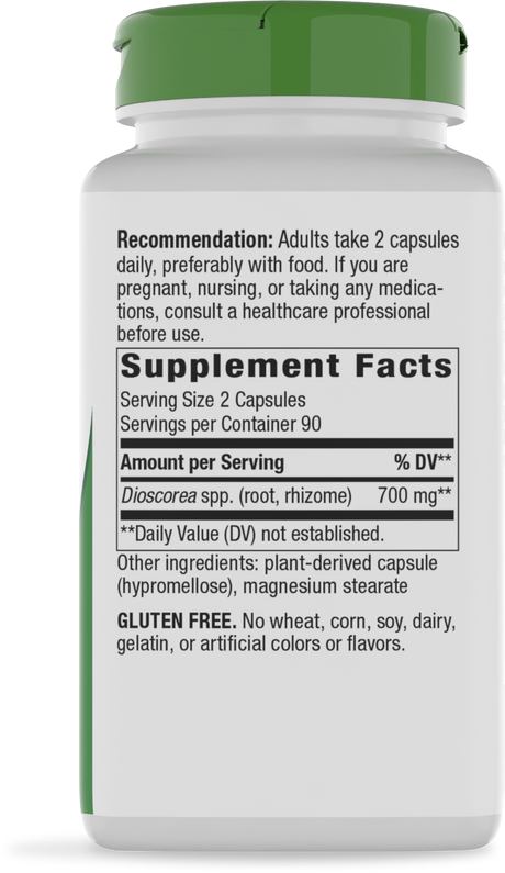 <{%360IMAGE5_15350%}>Nature's Way® | Wild Yam Root - right side of pack