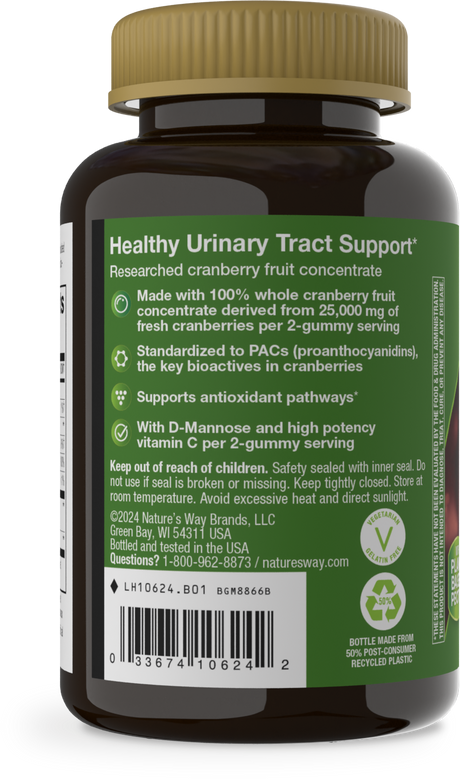 <{%360IMAGE2_10624%}>Nature's Way® | CranRx Gummies - left side of pack