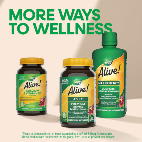 <{%MAIN6_10255%}>Nature's Way® | Alive! Calcium & Vitamin D3 Gummies