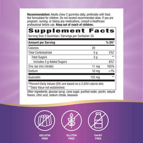 <{%MAIN4_14261%}>Nature's Way® | Quercetin Gummies