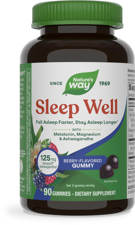 <{%PRIMARY_13981%}>Nature's Way® | Sleep Well Gummies, 90 gummies, Berry