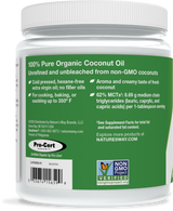 <{%360IMAGE5_15659%}>Nature's Way® | Organic Extra Virgin Coconut Oil - left side of pack