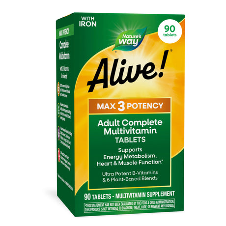 <{%MAIN7_14927%}>Nature's Way® | Alive! Max3 Potency Adult Complete Multivitamin