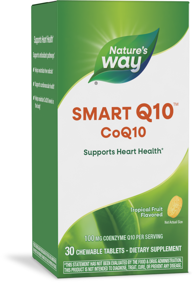 <{%PRIMARY_06113%}>Nature's Way® | SMART Q10 CoQ10, 30 chewables, Tropical Fruit
