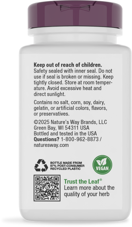 <{%360IMAGE3_350%}>Nature's Way® | Fenu-Thyme Premium Blend - back of pack