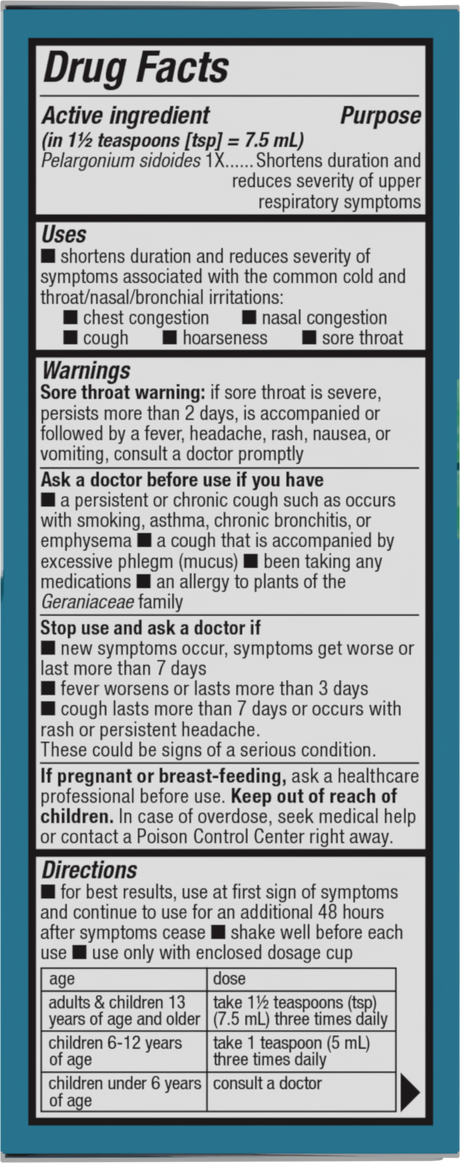 <{%360IMAGE1_15794%}>Nature's Way® | Umcka Zero Sugar Cold Relief Syrup - right side of pack