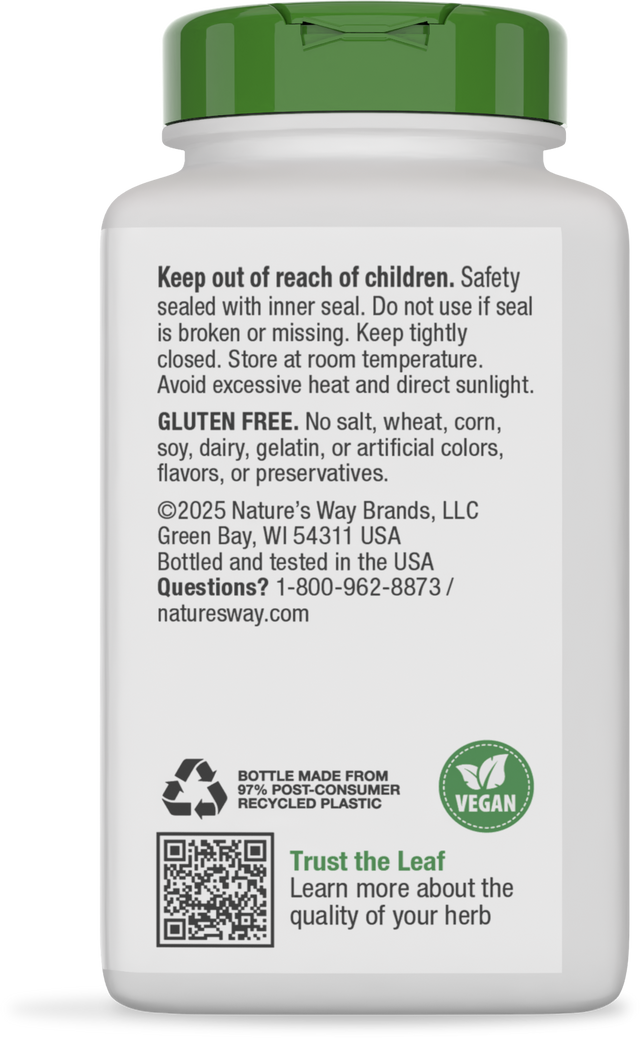 <{%360IMAGE11_11926%}>Nature's Way® | Ginger Root - back of pack