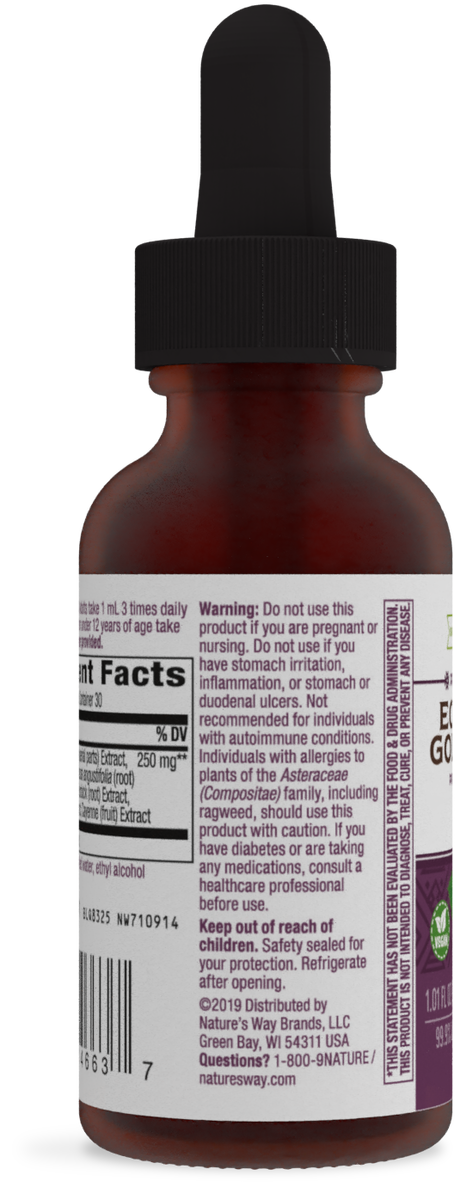 <{%360IMAGE2_14663%}>Nature's Way® | Echinacea Goldenseal Drops - left side of pack