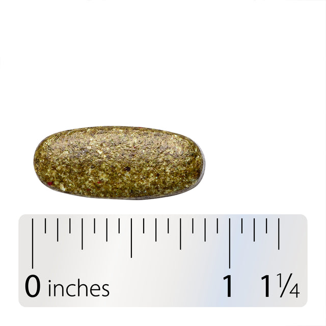 <{%360IMAGE4_12111%}>Nature's Way® | Alive! Women's Garden Goodness Complete Multivitamin - Tablet and ruler