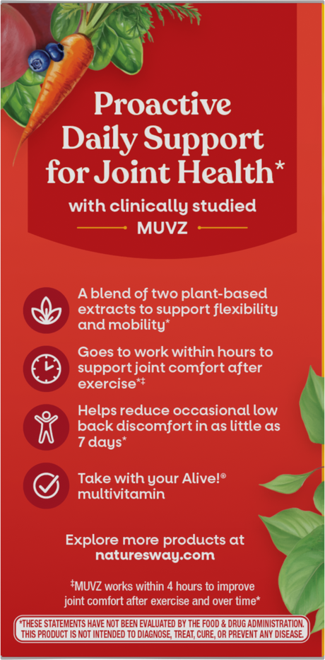 <{%360IMAGE3_15933%}>Nature's Way® | Alive! Joint - left side of pack