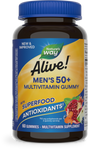 <{%PRIMARY_15902%}>Nature's Way® | Alive! Men's 50+ Gummy Multivitamin, 60 gummies, Fruit