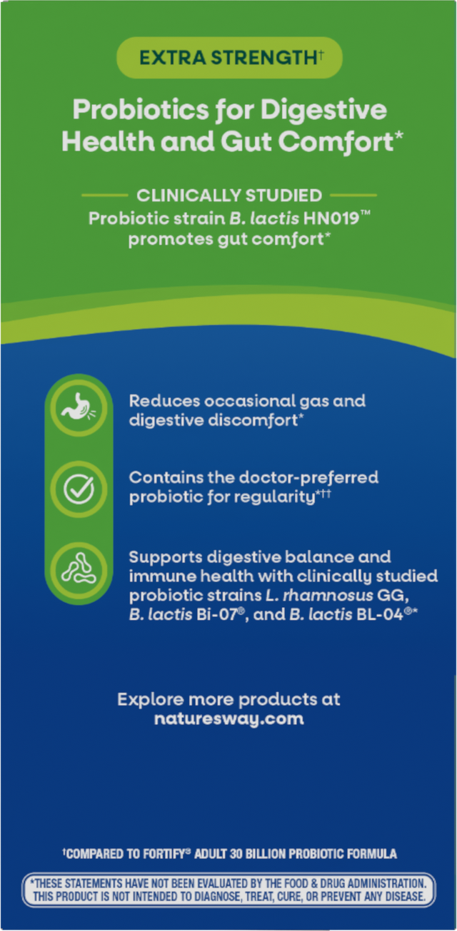 <{%360IMAGE3_10673%}>Nature's Way® | Fortify Adult Daily Pre+Probiotic - left side of pack