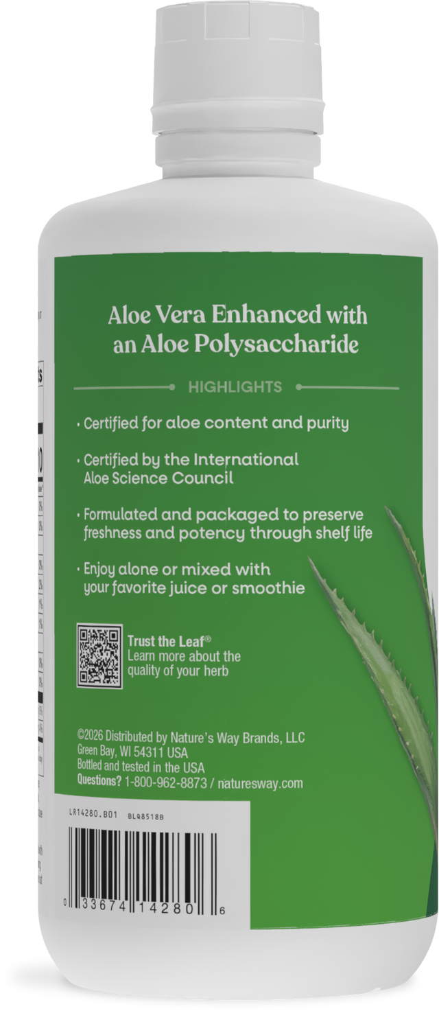 <{%360IMAGE2_14280%}>Nature's Way® | Aloe Vera Leaf Juice - left side of pack