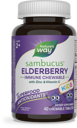 <{%PRIMARY_12961%}>Nature's Way® | Sambucus Elderberry Kids Immune Chewable, 40 chewables