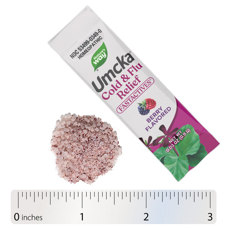 <{%360IMAGE4_15349%}>Nature's Way® | Umcka Cold&Flu Relief FastActives - Powder and ruler