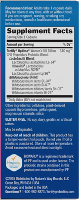 <{%360IMAGE1_10336%}>Nature's Way® | Fortify Optima Women's Advanced Care Probiotic - right side of pack