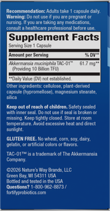 <{%360IMAGE1_16254%}>Nature's Way® | Fortify Akkermansia - right side of pack