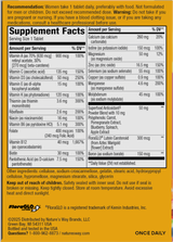 <{%360IMAGE4_13662%}>Nature's Way® | Alive! Women's 50+ Complete Multivitamin - back of pack